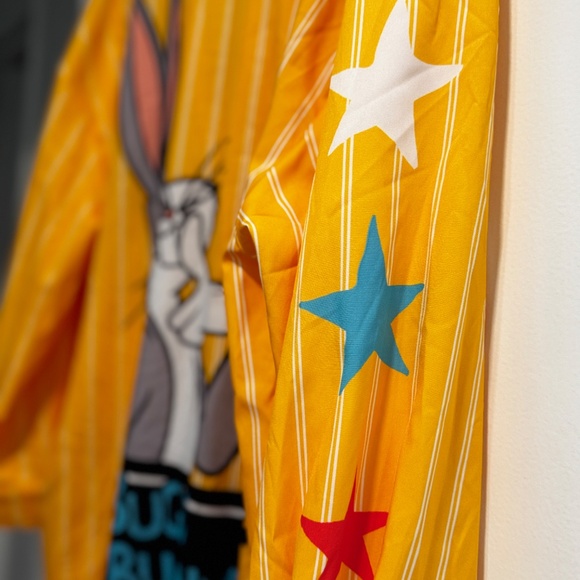 Looney Tunes Bugs Bunny Yellow Striped Shirt Dress 1X - Picture 6 of 6